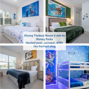 Themed Disney House 5 min to Disney Parks, Heated Pool, Jacuzzi, Gym and more